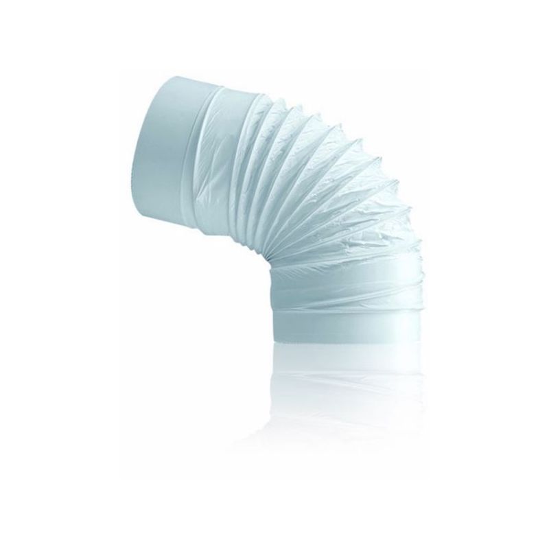CODO EXTRACCION AIRE REDONDO FLEXIBLE 120MM IGN/AUT PP BL SI