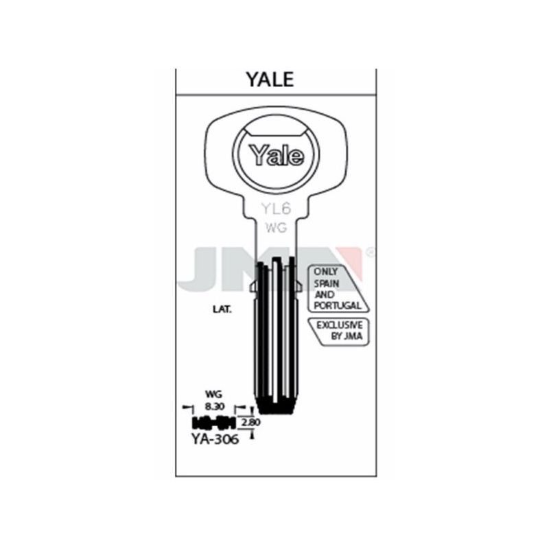 LLAVE PUNTOS EN BRUTO JMA LAT YA-306 YA-306