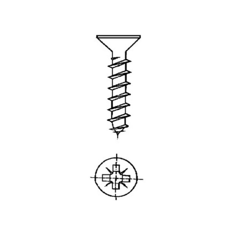 TORNILLO R/MAD. 05X60MM CINC NIVEL 6 PZ