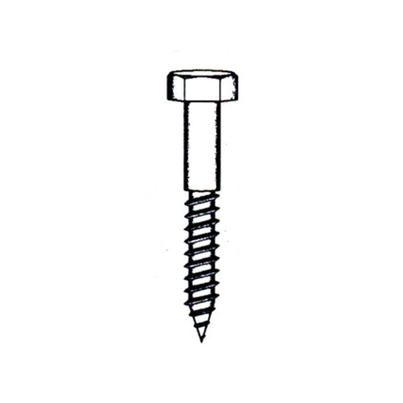 TORNILLO BARRAQUERO 571 08x40MM CINC NIVEL 5 PZ