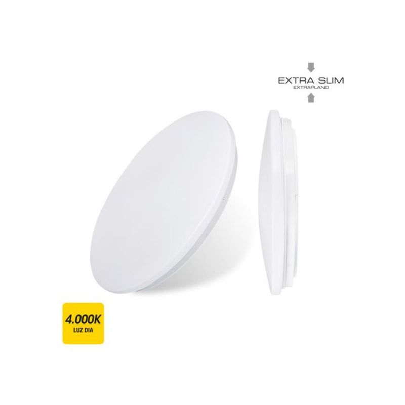 PLAFON CIRC 24W 1680LM 4000K 38X6,6CM PL BL SUP. LED EDM