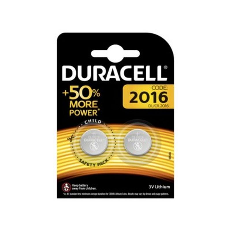 PILA BOTON 2016 DURACELL 2 PZ