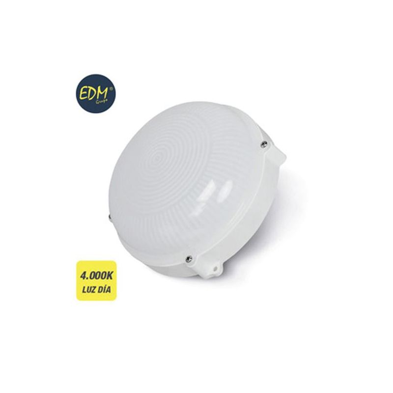 APLIQUE ILUMIN 12W 1080LM 4000K Ø20CM IP65 EXT EDM PL BL RDO