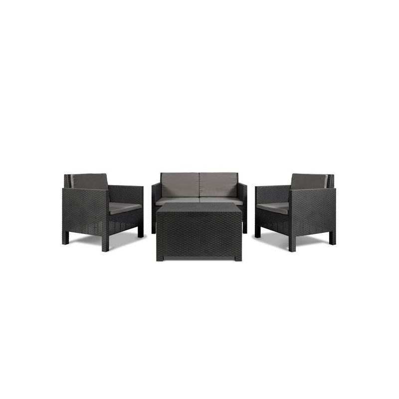 MUEBLE JARD NATUUR RATAN GRAFIT OLIMPIA 1SOF 2SILL NT128621