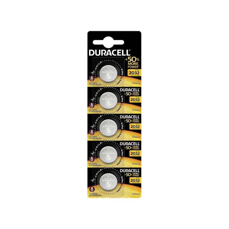 PILA BOTON CR2032 3V LITIO DURACELL 5 PZ