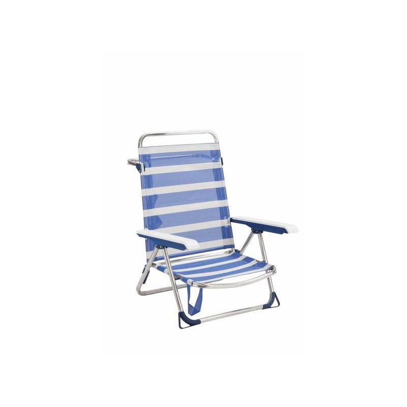 SILLA PLAYA CAMA BAJA ALCO ALUM/FIBREL AZ/BL 6075ALF-1556