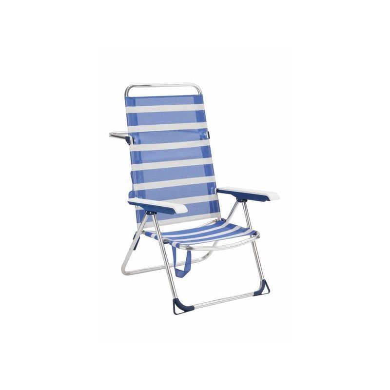 SILLA PLAYA CAMA ALTA ALCO ALUM/FIBREL AZ/BL 6705ALF-1556