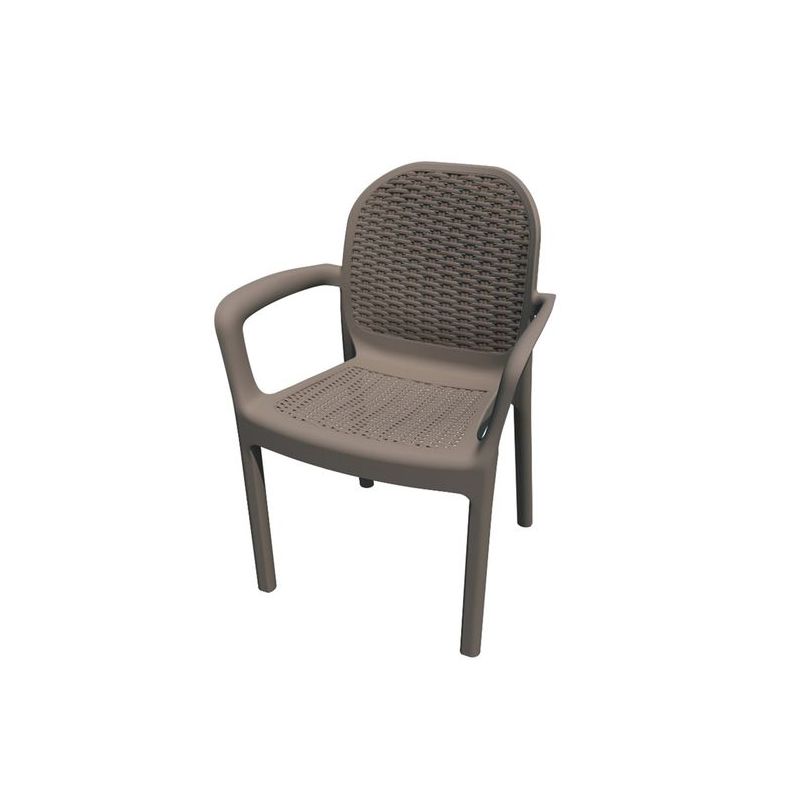 SILLA JARD 170X57,5X48 GARDEN LIFE RES TAUPE MIRANDA 8298-02
