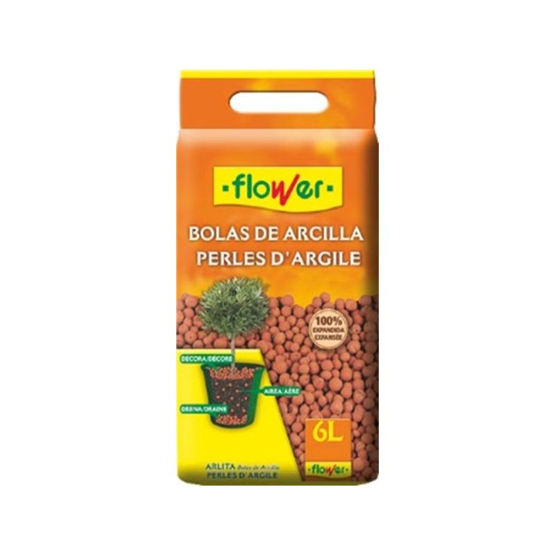BOLA ARCILLA EXPANDIDA PERLAS FLOWER 4-90205 6 LT