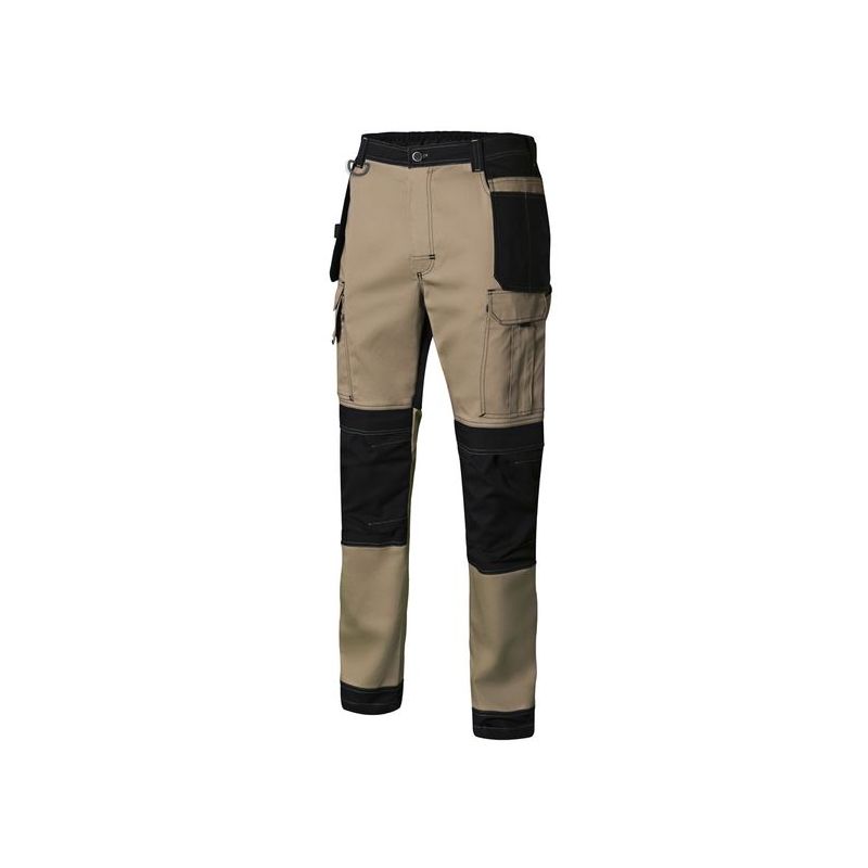 PANTALON TRABAJO XXL CON REFUERZO 98%ALG 2%ELAST BE/NE CANV