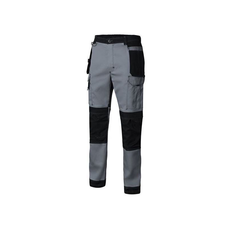 PANTALON TRABAJO XXL CON REFUERZO 98%ALG 2%ELAST GR/NEG CAN