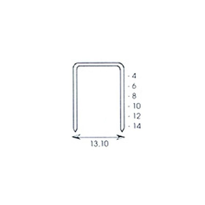 GRAPA GRAPADORA MODELO 58 10MM ACERO CLAVEX 5.000 PZ