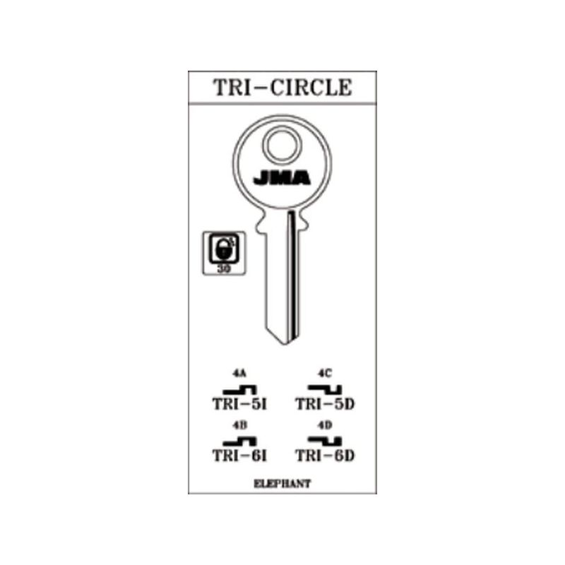 LLAVE CILINDRO EN BRUTO JMA AC TRI-6I