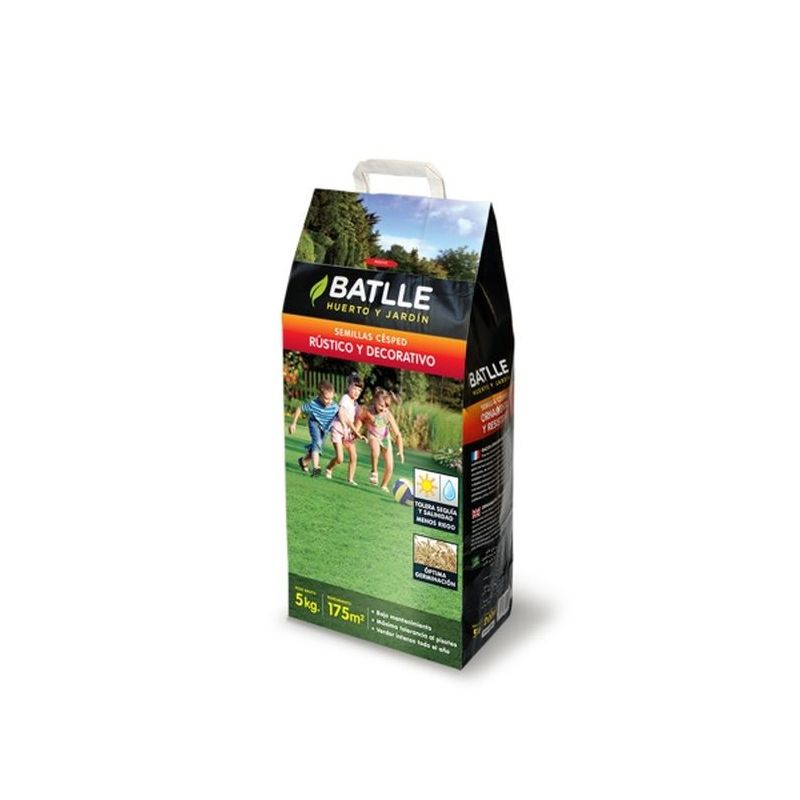 SEMILLA CESPED BATLLE RUSTIC DECORATIVO 051309 5 KG