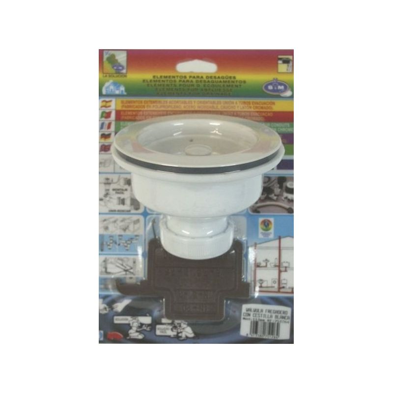 VALVULA FONTAN CESTILLA 113MM PVC S&amp;M