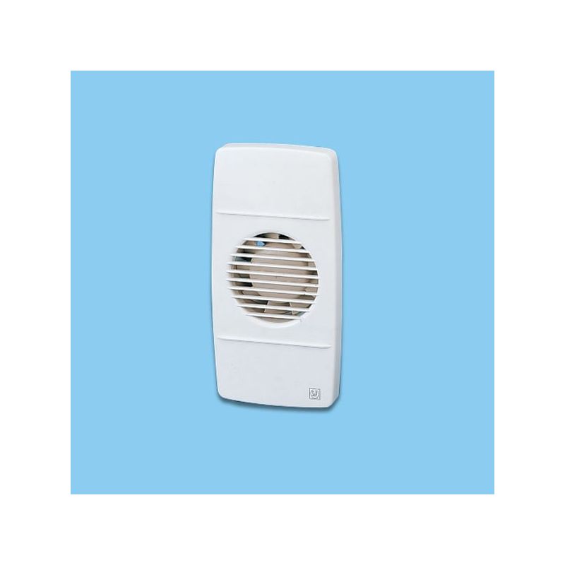 EXTRACTOR BAÑO AXIAL 80M3/H RECT C/TEMPORIZ BL EDM 80 LR S&amp;P