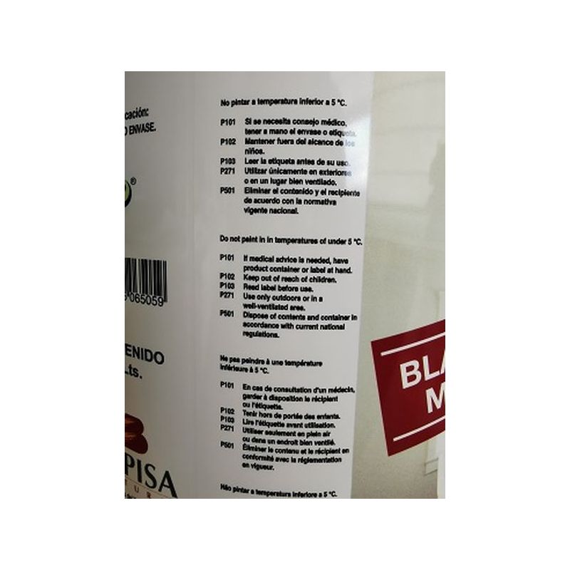PINTURA PLAST MATE 4 LT BL INT. HOGARPLAST BUPISA