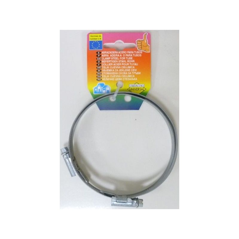 ABRAZ CANAL AGUAS 090-110MM ACERO S&amp;M 2 PZ
