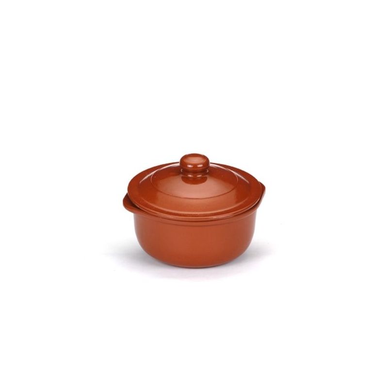 CAZUELA COC 31,5CM C/TAPA BARRO COCINA TRADICIONAL