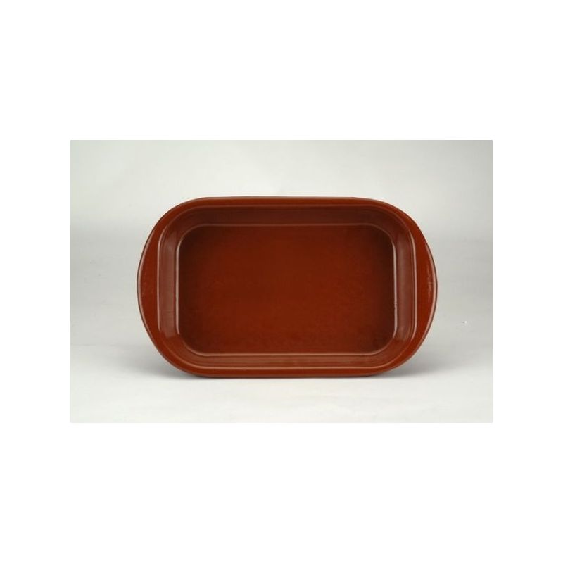 FUENTE COC RECT 40X25CM C/ASA BARRO COCINA TRADICIONAL