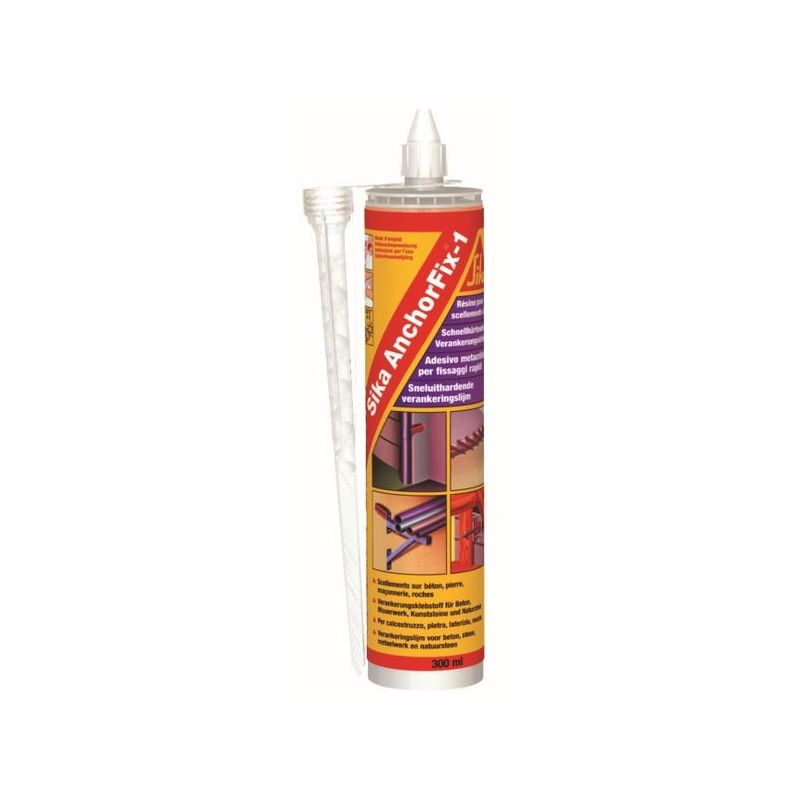 ADHESIVO FIJ 300ML ANCLAJES SIKA ANCHORFIX1 RAPIDO BICOM. 33