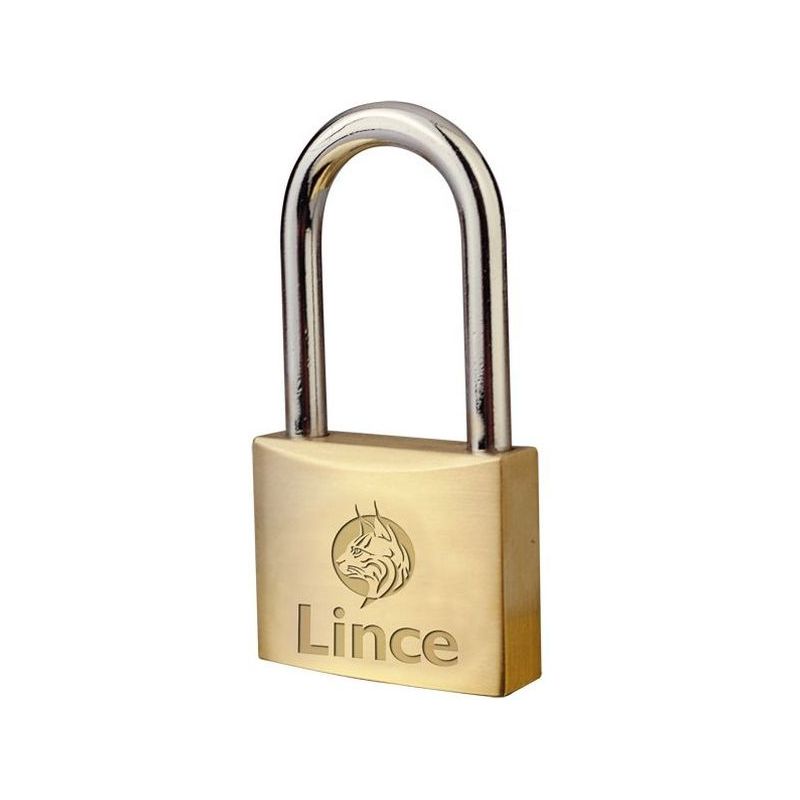 CANDADO SEG 25MM ARCO LARGO LLAVE N§ 3386 LAT LINCE