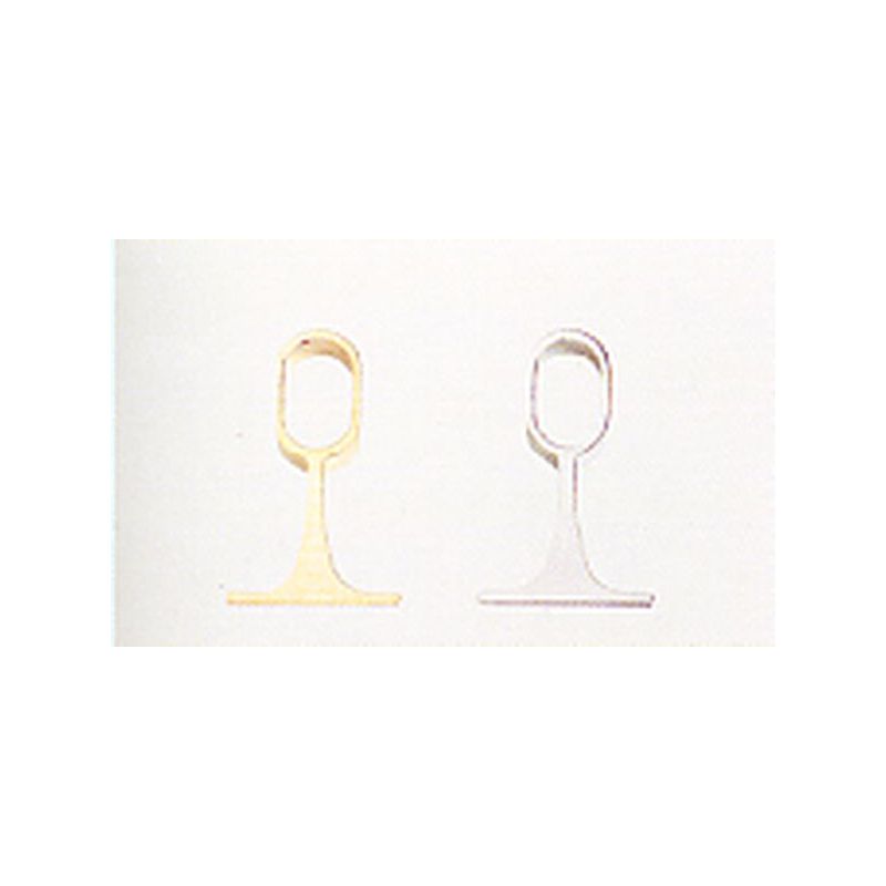 SOPORTE BARRA ARM. 25X15MM CENTRAL NIQ OVAL MICEL