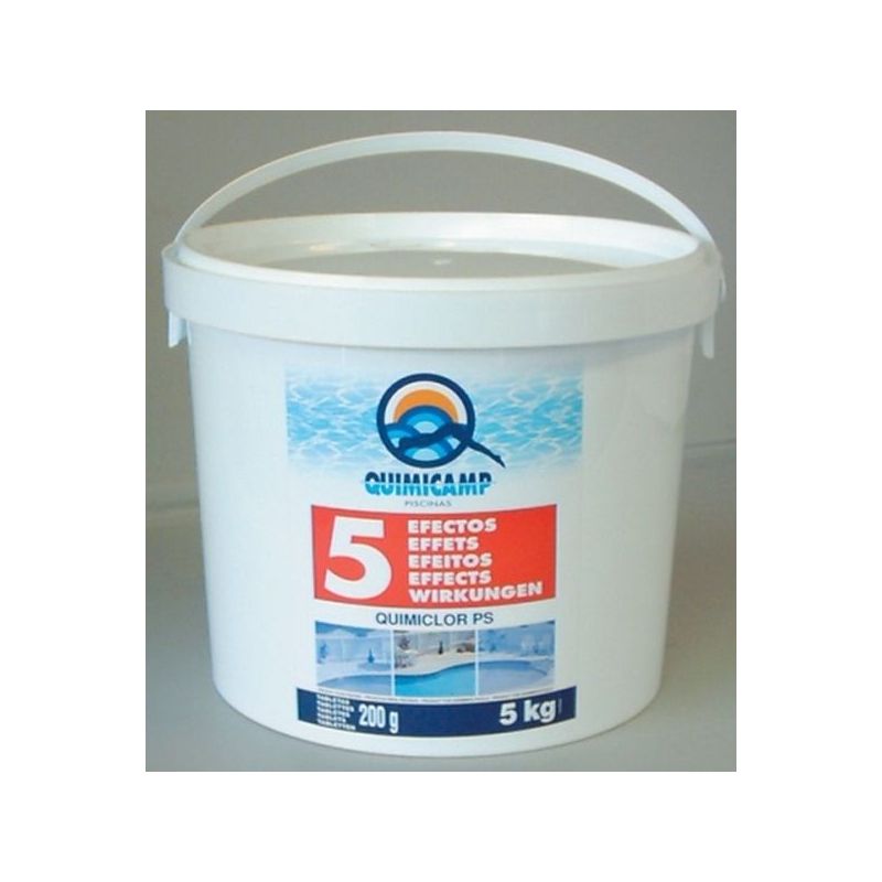 CLORO PISC. 5 ACCIONES QUIMICAMP TABLETA 200GR 201805 5 KG