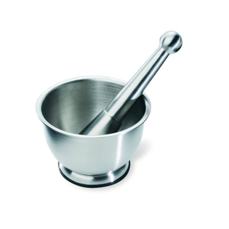MORTERO COC CON MANO 12CM INOX BOJ