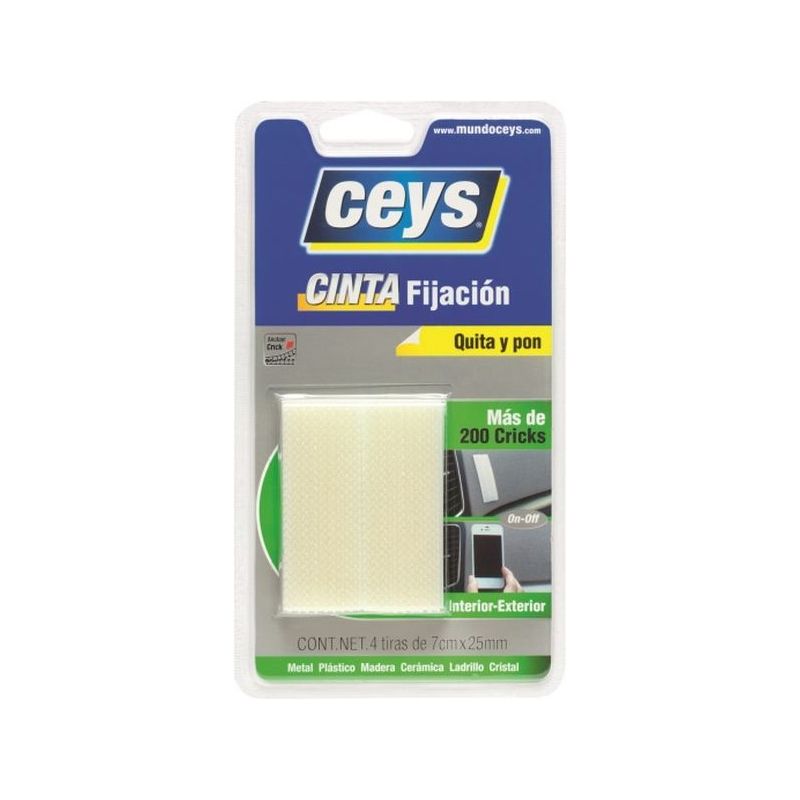 CINTA ADH 70x25MM TIRA QUITA Y PON MULTIM BL CRICK CEYS 4 PZ