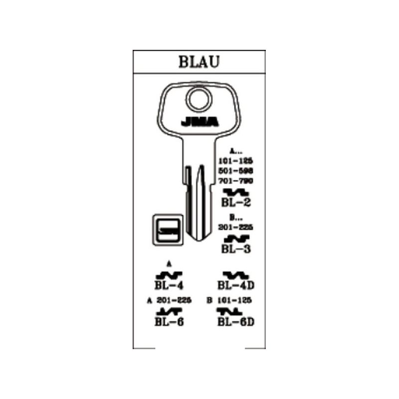 LLAVE CILINDRO EN BRUTO JMA AC BL-2