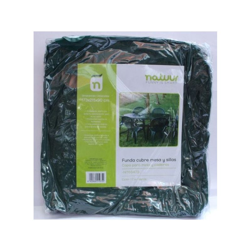 FUNDA PROT 173X215X90CM MESA NATUUR PVC VER SILLAS NT68473