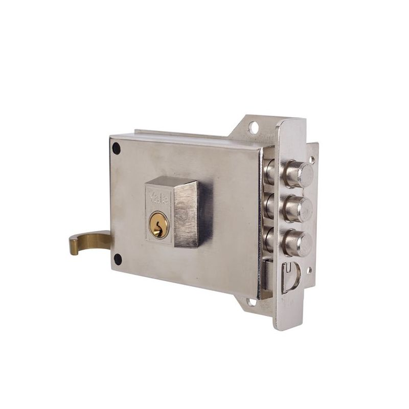 CERRADURA SOBR. 120X60MM 7DHN H.NIQ. PIC/PAL DCHA YALE