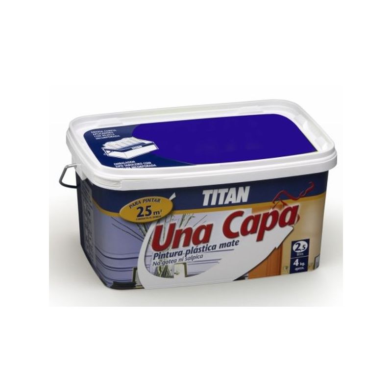 PINTURA PLAST MATE 2,5 LT GR/INT INT. MONO UNA CAPA TITAN