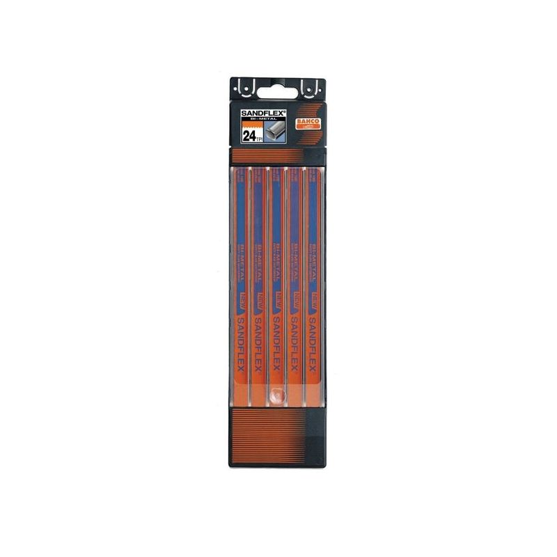 HOJA SIERRA MANO 300MM 24DPP MET BIM.COB SANDFLEX BAHCO 5 PZ