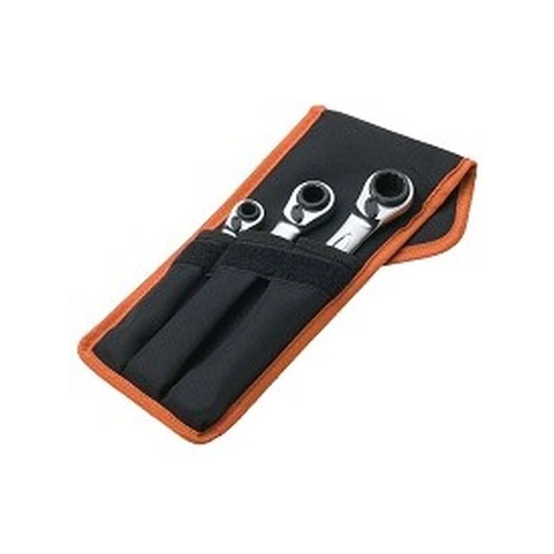 LLAVE CARRACA REVERS. 8A11/12A15/16 A 19MM 4 EN 1 BAHCO 3 PZ