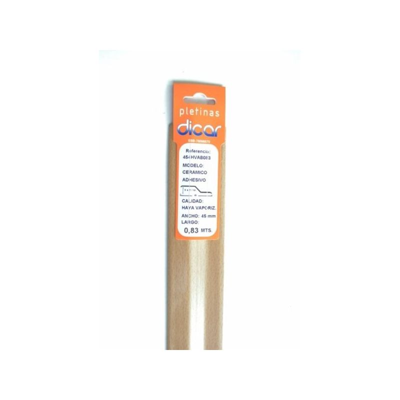 PLETINA PERF 83X45MM DIS.NIVEL ADH INOX HAYA DICAR