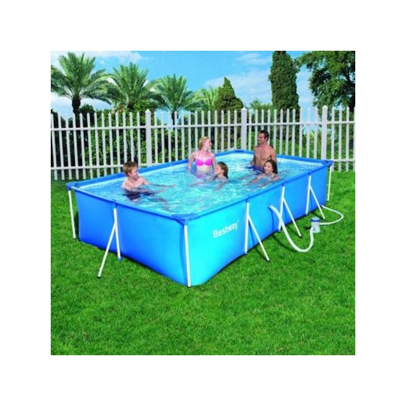 PISCINA PVC RECT 400X211X81CM CART 5700LT SPLASH FP BESTWAY