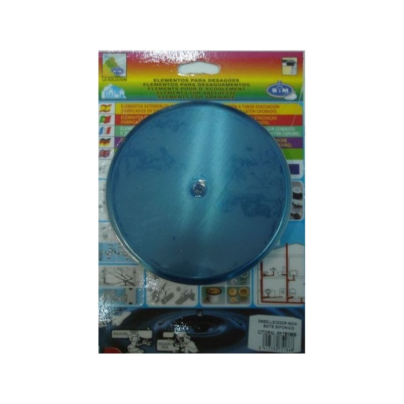 EMBELLECEDOR BAÑO SIFON 135MM INOX S&amp;M