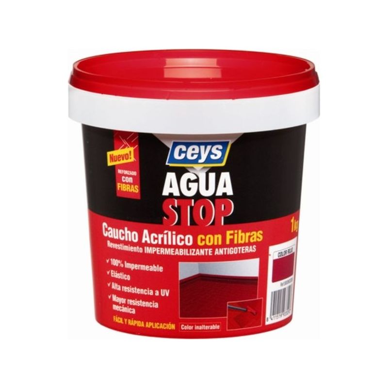 PINTURA IMPERM. CAU/ACR 1 KG BL FIB ANTIG AGUASTOP EL CEYS