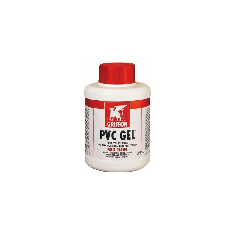 ADHESIVO PVC GEL 250 ML CON PINCEL RAP PVC GEL BOTE GRIFFON