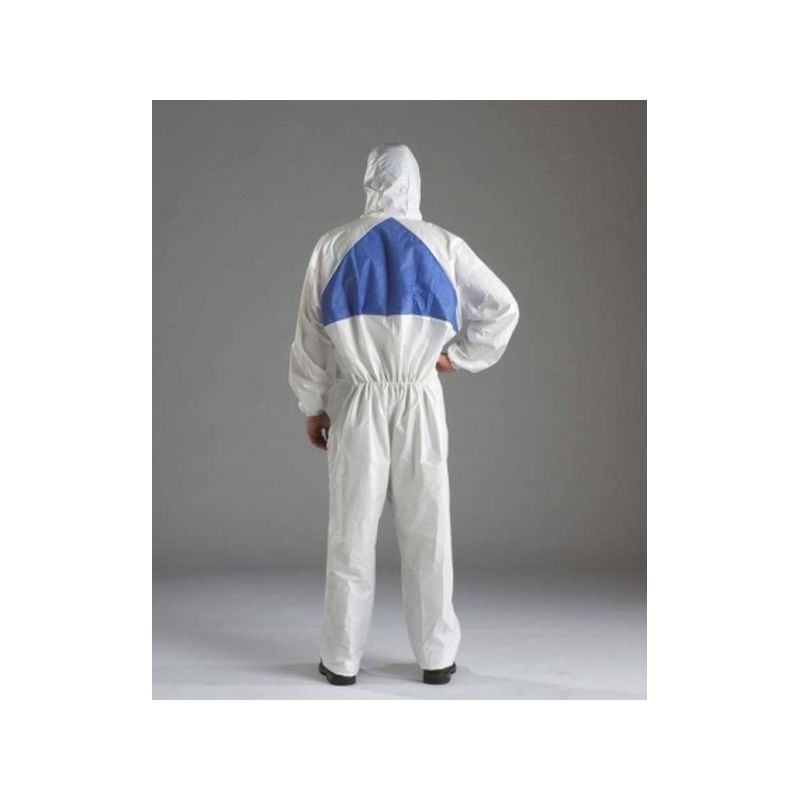 MONO TRABAJO XL CAPUCHA PE DESECHABLE BL/AZ 3M