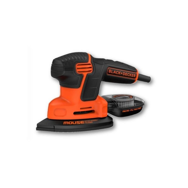 LIJADORA ORB. 120W KA2000-QS MOUSE EMPUÑ.+REC.POLVO B&amp;D