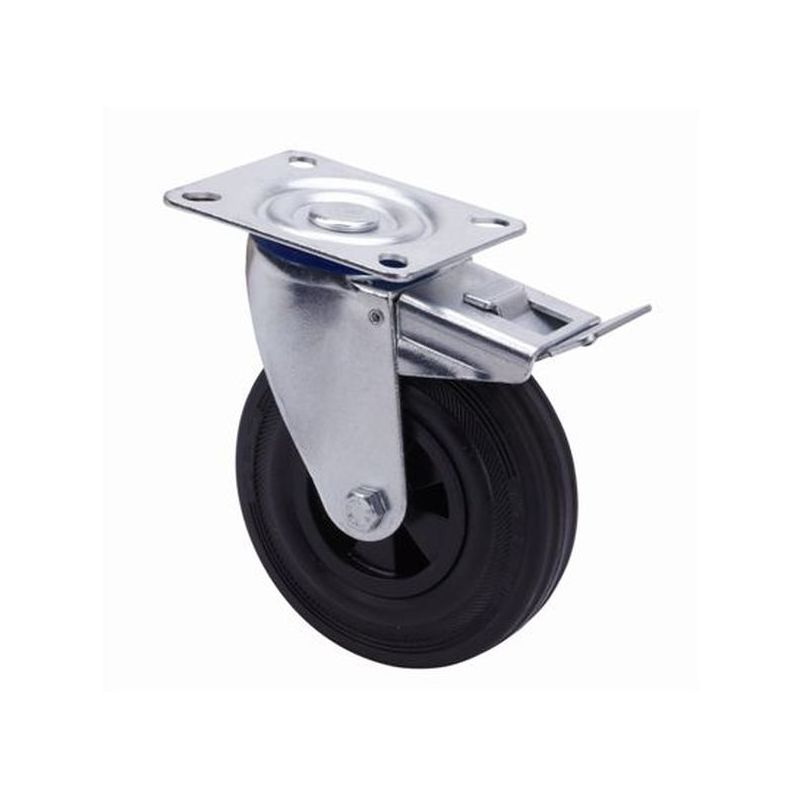 RUEDA GIR C/F 125MM TW0265 PL. 110KG GOMA NE ALEX