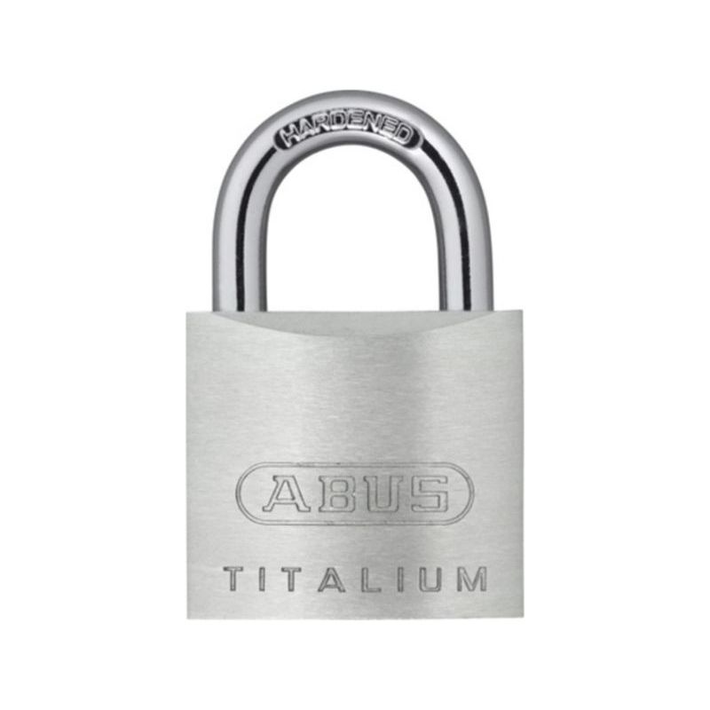 CANDADO SEG 60MM ARCO CORTO LL.IGUAL ALU TITALIUM ABUS
