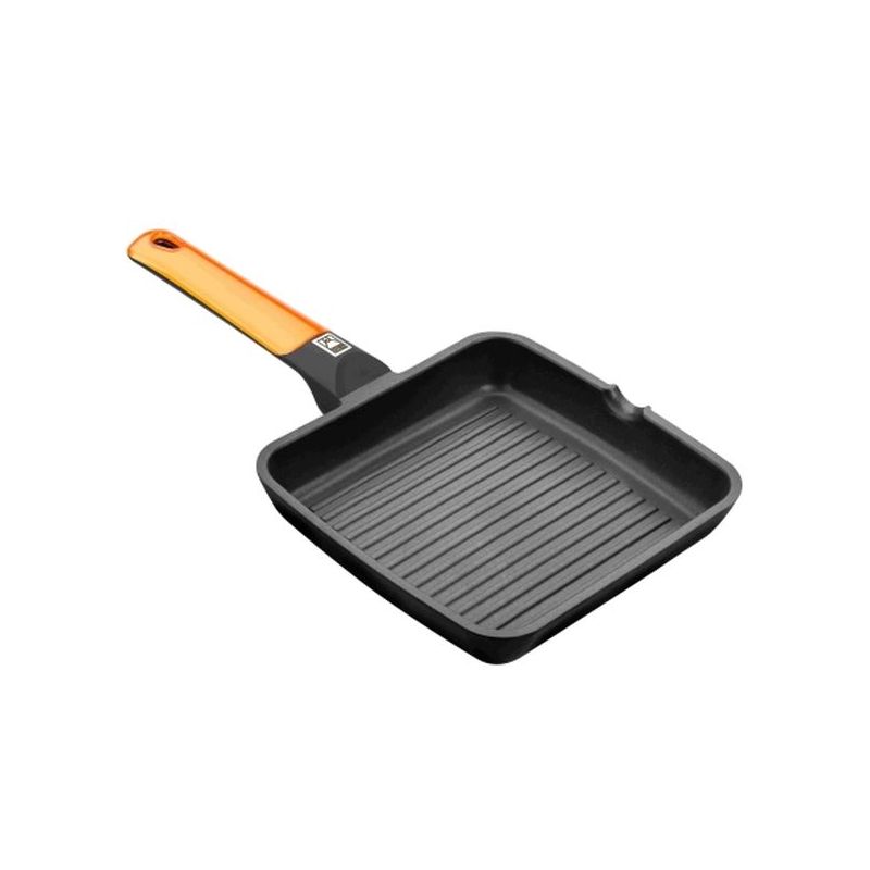 GRILL PLANCHA 28X28CM RAYAS C/M IND AL/FU NAR EFFICIENT BRA