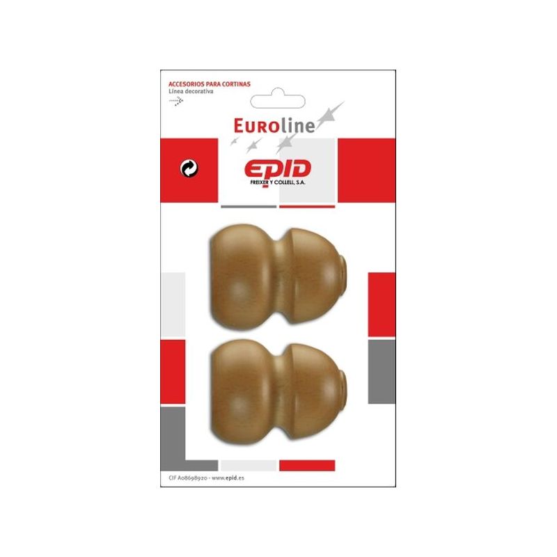 TERMINAL BARRA CORT 29MM MAD NAT EPID 2 PZ