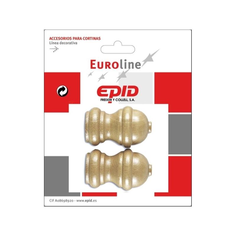 TERMINAL BARRA CORT 19MM MAD NAT EPID
