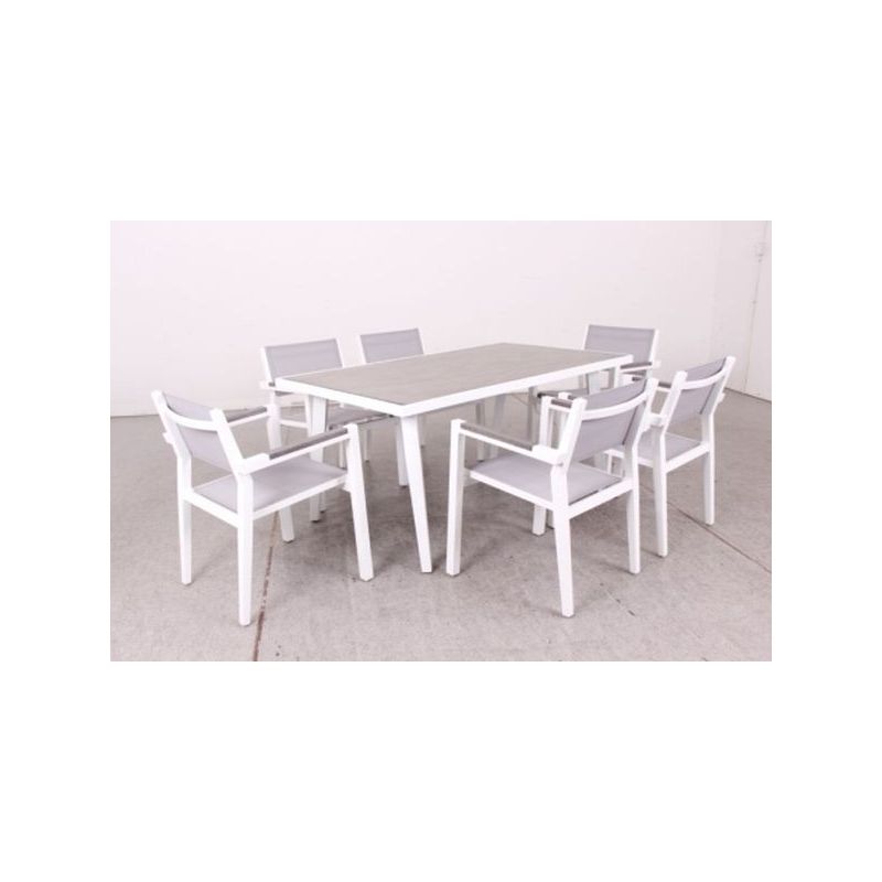 SILLA JARD 60X60X81CM NATUUR ALUM/TEXT BL/GR NT110420
