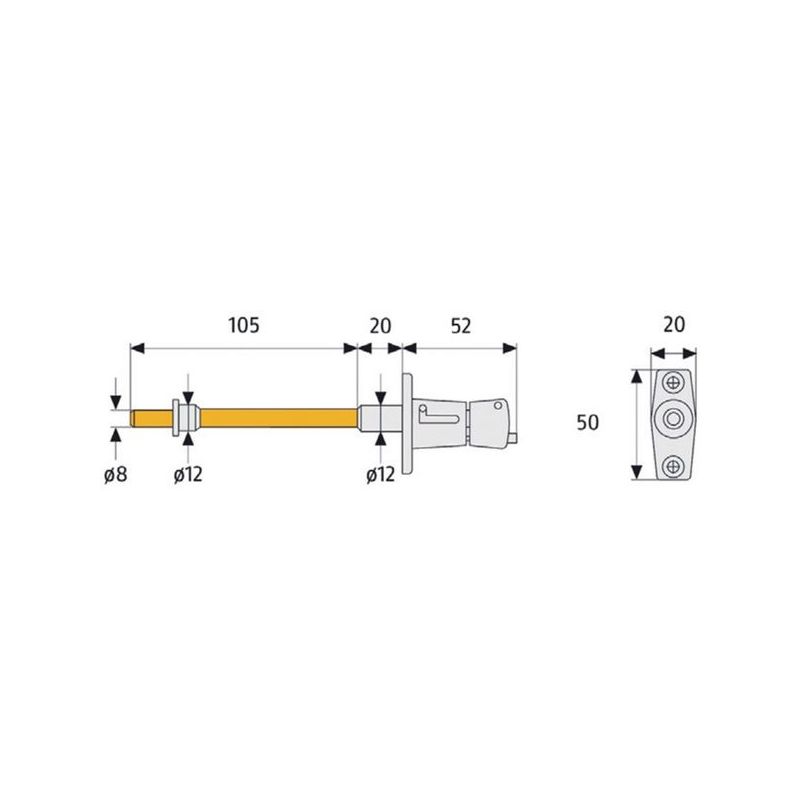 BLOQUEO SEG CVC 16 W B BL PERS ABUS 2 PZ